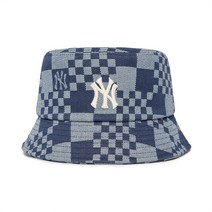 MLB 체커보드 데님 라이크 버킷햇 NY D.Navy 192884, 59H
