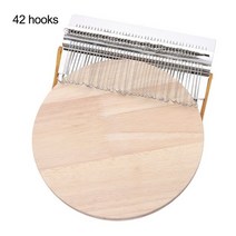 베짜기 베틀 직조 위빙 틀 직조기 손뜨개 위빙 옷감 뜨게 키트 small loom speedweve type weave tool 아름다운 바느질 수선 청바지 옷 재미 수선, 42 후크