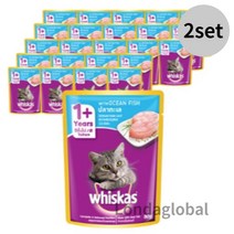 위스카스 고양이 주식 파우치 오션피쉬 80g X 48개