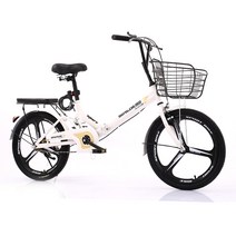 20인치 22인치 접이식 자전거 관광지 투어링 여성 학생 자전거, 09. 핑크 미디엄 쇼크 업소버 알루미늄 스포크 휠, 01. 20인치