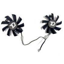 그래픽 카드 팬 GA92B2U 85MM 4 핀 POWERCOLOR RX580 GPU Dataland RX570 Radeon RX 470 570 비디오 냉각, [02] 2PCS