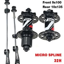 ARC MTB 허브 28H / 32H 36H 마이크로 스플라인 12 속도 디스크 브레이크 베어링 6 Pawls 114 클릭 HG 8 9 10 11/ MS Sram XDR, MS 12S 32H QR, 1개