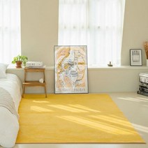 서재 50x100cm 유아 항균 옐로우 거실용 안방 아기방 러그