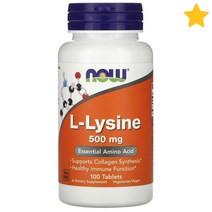 나우푸드 L Lysine 500mg 100정, 1개, 기본