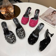 무드무드 / 샤이드 스팽글 힐 슬리퍼