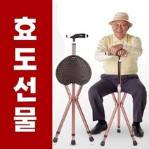 휴대용지팡이의자 지팡이의자 효도 어솜 등산 스틱 레져 용품, 실버