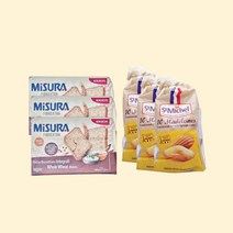 카페 디저트 생미쉘 마들렝 250g + 미주라 토스트 비스켓 320g 사무실 탕비실 커피 간식 쿠키 세계과자 다이어트 스윗플래닛 전용패키지, 3세트