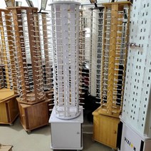 안경원진열장 회전 스탠드 쇼케이스 매대 진열용 걸이, 상세이페이지 참고, 다크 6면 108쌍