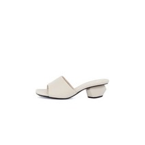 GIUSEPPE ZANOTTI 주세페자노티 WOMEN CURVY 스퀘어 토 샌들 - 베이지