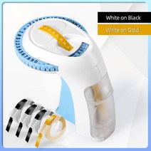 휴대용 3D 점자 라벨 기계 레터링 양각 6 롤 테이프 가정용 DIY 공예 쉬운 사용, 07 1 Printer 4 Tapes 6