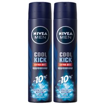 니베아 맨 쿨킥 스프레이 데오드란트, 200ml, 2개