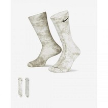 나이키 NIKE 에브리데이 플러스 쿠션 타이다이 크루 삭스2켤레 DM3407-912 397723, M (240-270)