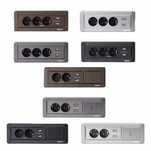 르그랑 인테리어 빌트인 콘센트3구 USB2포트 매립형 호텔 콘센트, 단품, 선택항목:빌트인콘센트3구+USB2포트 그라파이트