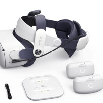 3D VR AR 스마트안경 블루투스 BOBOVR M2 플러스 스트랩 헤드 트윈 배터리 콤보 메타 오큘러스 퀘스트 2 호환, [01] SH-M2plus-2