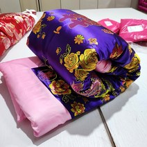 이불커버 올드식 실크 비단 고전 궁전 울긋불긋 항저우 백년 용과봉황 경사, C15-용과봉황 경사 딥퍼플+핑크 모방사 이불 속 이불