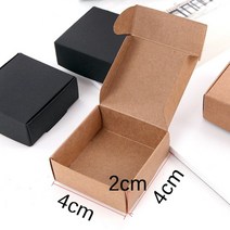진열장 장식장 아크릴 유리 미니 인테리어 원목 콘솔 LED 엔틱 빈티지 귀걸이 diy 보석 디스플레이 스토리지 포장 케이스 웨딩 파티 수제 선물 상자에 대 한 10pcs 빈, 4x4x2cm, 크래프트 색상