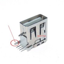 USB 타입 A 암 솔더 잭 커넥터 사이드 니들 4 핀 90 도 데이터 인터페이스 길이 10 개, E