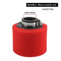 높은 흐름 공기 필터 포드 시스템 스폰지 클리너 클램프 온 110cc 125cc 150cc 250cc 핏 자전거 핏바이크 오토바이 먼지 핏 자전거 스쿠터, 레드 Z 48