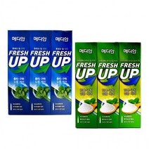 BKG코스트베이킹소다 흰옷누런때 장판찌든때메디안 민트파워 3개입 녹차 베이킹소다 후레쉬업 치약 치약120g먹는 중탄산나트륨 과탄산나트륨 과탄산소다수, 메디안 후레쉬업치약120gX3개 그린