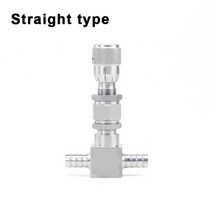 유량계 계량기 호스 바브 304 스테인레스 스틸 니들 밸브 유량 조절 계량 수성 연료 오일 고압 468101214mm, 01 Straight type_05 12mm