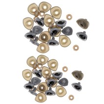 GHSHOP 테 디 베어 인형에 대 한 20pcs 17mm/20mm 안전 눈 동물 장난감 DIY 공예 만들기, 20mm, 플라스틱, 다색