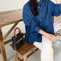 걸스데일리/[Muse12]언발 데님 셔츠