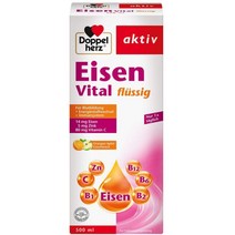 독일 비타민 Doppelherz Eisen Vital 철분 500ml, 수량, 상세참조