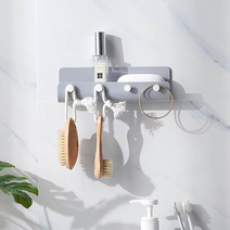 걸기편한 현관마스크걸이 앞치마걸이 벽봉 메달보관, 화이트