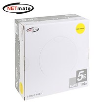 강원전자 넷메이트 NMC-UTP08T CAT.5E UTP 케이블 100m (연선/옐로우), 마이지엔쿠팡대구 본상품선택