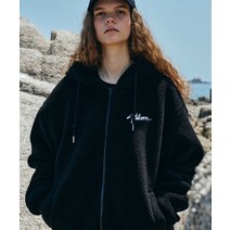 [국내 매장판] VOLCOM 로고 플리스 후드 집업블랙 263299