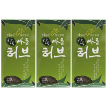[정품] 중외제약 창포 빠른 허브 천연염색약 3개/옻안타는염색, 3개, 2호 연한흑갈색