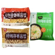 천일식품 사천중화볶음밥 300g+바베큐볶음밥 300g+사조대림 가마솥 야채볶음밥 180g