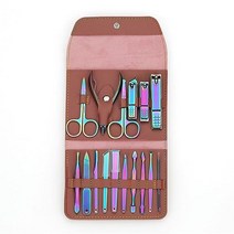 DLOETT Clipper Tools Nippers Trimmer Cutte Manicure Set 16P Professional Nail Cutter Sciossors Pedic