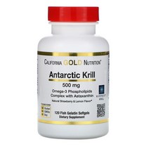 California Gold Nutrition 캘리포니아 골드 뉴트리션 남극 크릴오일 500mg 소프트젤 120정 Antarctic Krill Oil, 1개