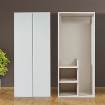 엔젤퍼니 모던 장농 이불장 옷장 긴옷장, 모던 화이트800정리장