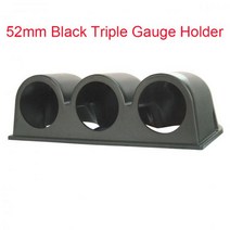 자동차 디지털 게이지 52mm 터보 부스트 PSI 바 오일 압력 수온 전압계 타코미터 RPM 미터 경고등 포함, Triple Gauge Holder