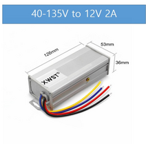 변환기 dcXWST 절연 DC 컨버터 40-135v 48v 60v 72v 90v 110v ~ 스텝 다운 벅 전원 공급 장치, 2a, 12v