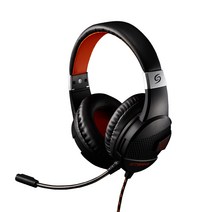 제닉스 게이밍 헤드셋 7.1채널 진동 마이크 게임용 헤드폰, 제닉스 STORMX H2 게이밍 헤드셋 오렌지