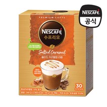 네스카페 수프리모 솔티드 캬라멜향 라떼, 30개입, 1개