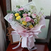 리리스 라푼젤 핑크 꽃다발 생화배송 정기구독 당일발송