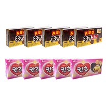 [쩝쩝스낵] abc초코쿠키5개+칸쵸5개, 1세트, 520g