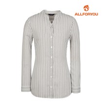 [올포유] 여성 폴리 스트라이프 단추 블라우스 AWBLH7R57-100_G