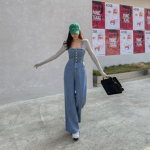 다바걸 쿠아일렛데님점프수트