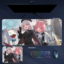 승리의 여신 Nikke 게임 승리의 여신 니케 캐릭터 굿즈 장패드 마우스패드 모음, 900x400mm, 3mm, U