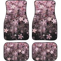 자동차발매트 아름다운 일본 벚꽃/사쿠라 인쇄 카펫 플로어 매트-프론트 & 리어 라이너 세트 자동차 SU, 15 15