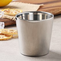 백두 유광 이중 스텐 물컵 업소용 식당 스텐컵
