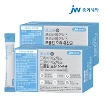 JW중외제약 포스트 프리 프로 바이오틱스 프롤린 모유 유산균 2박스 60포, 단일상품/단일상품, 2개