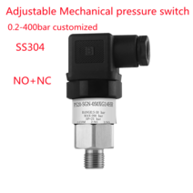 표준 기계식 압력 스위치 스테인레스 스틸 다이어프램 조정 가능한 오일 워터 피스, 2.550bar  M2015 thread