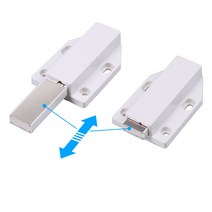 히든도어 슬라이딩도어GARLLEN 4pcs 마그네틱 스트라이크 플레이트 옷장 볼 캐치 홀더 도어 래치 캐비닛 서, 02 WHITE