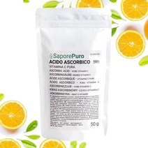 Flavor Pure 순수 아스코르브산 - 50 GR, 4개